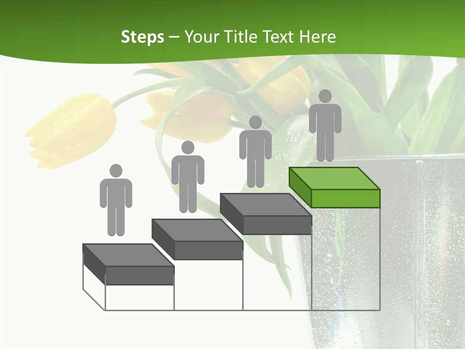 Bright Romantic Tulip PowerPoint Template