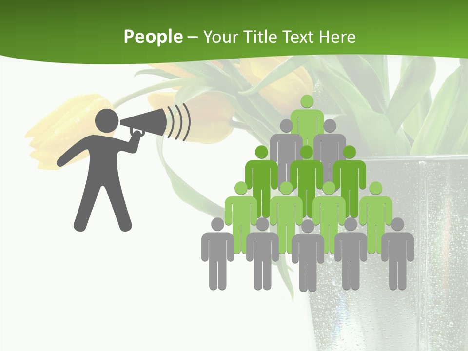 Bright Romantic Tulip PowerPoint Template