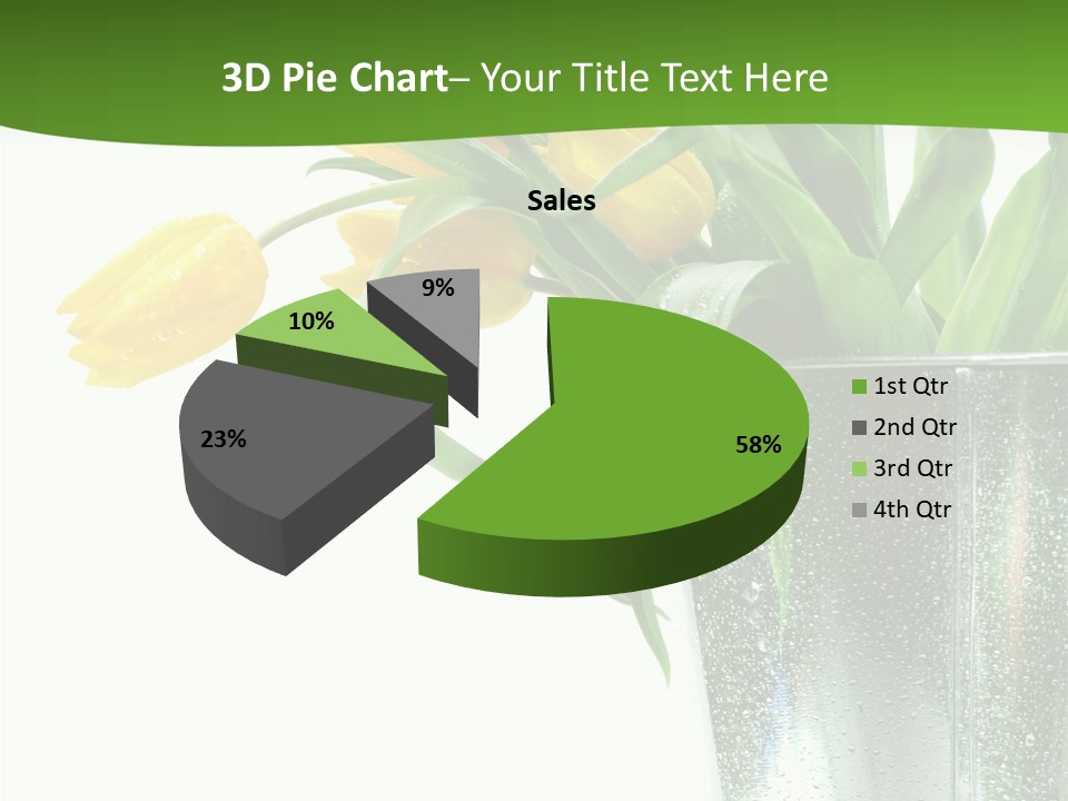 Bright Romantic Tulip PowerPoint Template