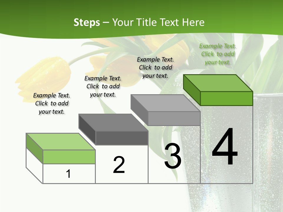 Bright Romantic Tulip PowerPoint Template