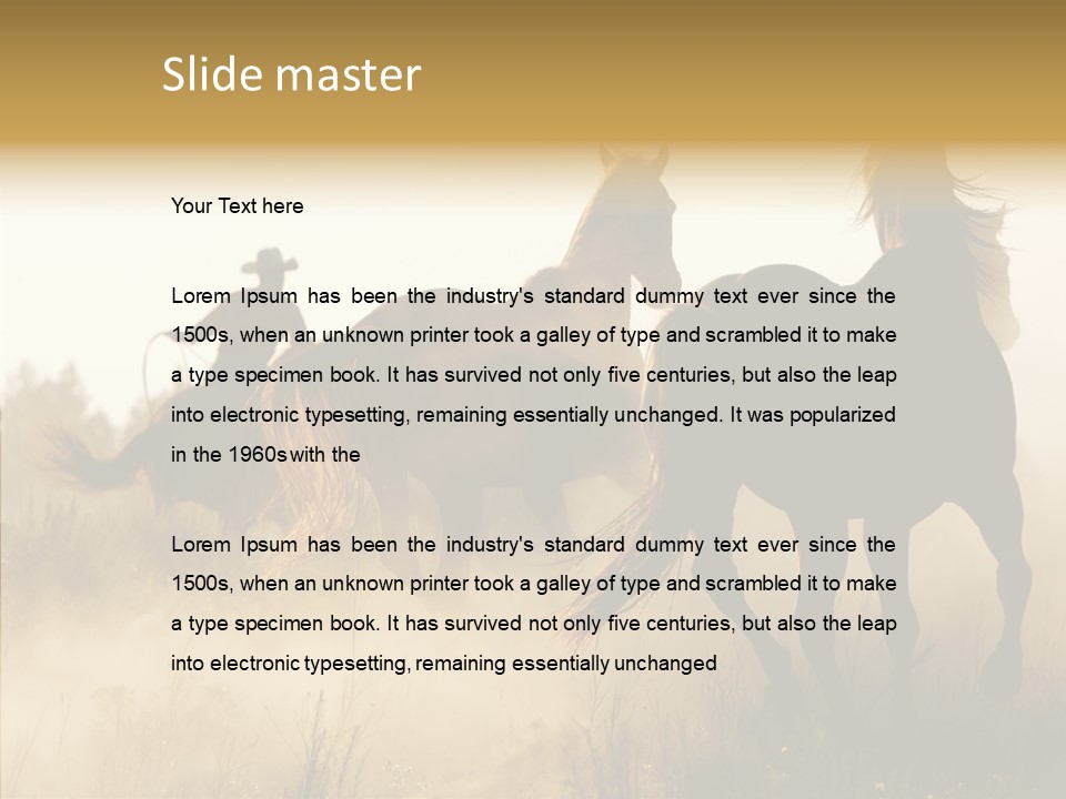 Tail Seasonal Mane PowerPoint Template