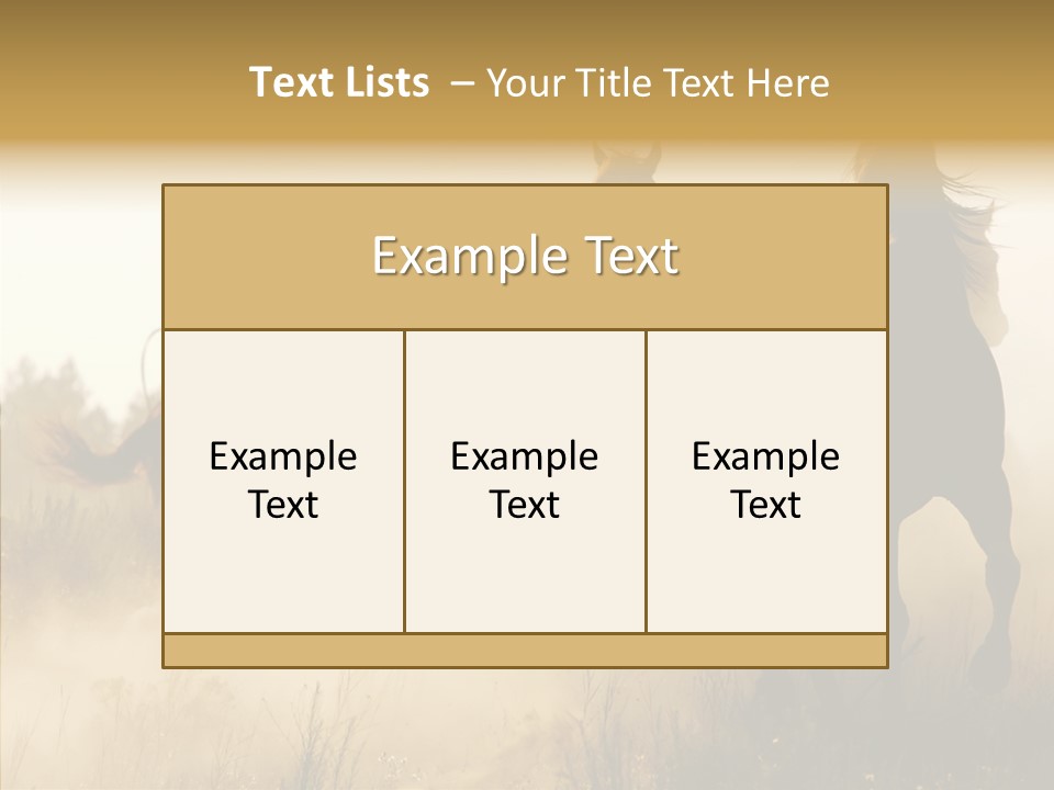 Tail Seasonal Mane PowerPoint Template