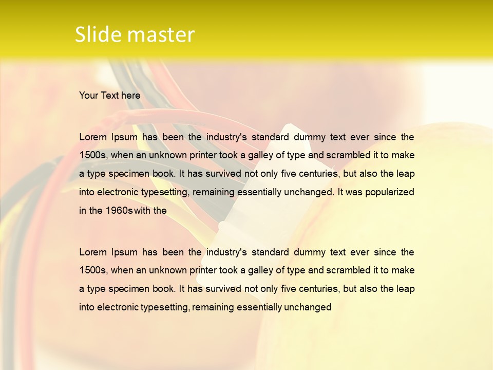 Red Connection Network PowerPoint Template