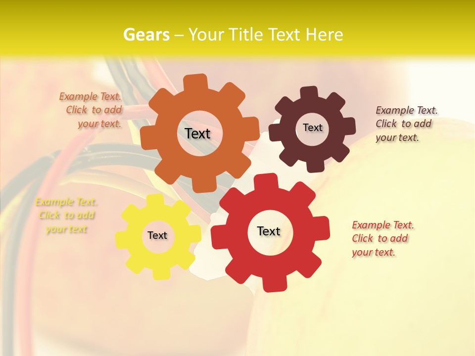 Red Connection Network PowerPoint Template