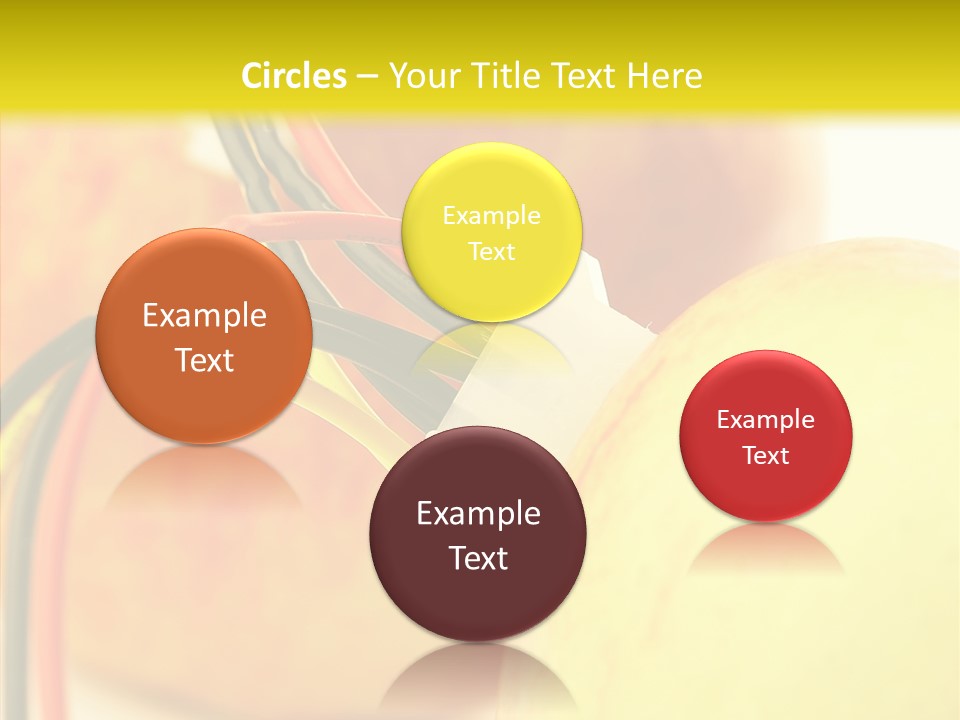Red Connection Network PowerPoint Template