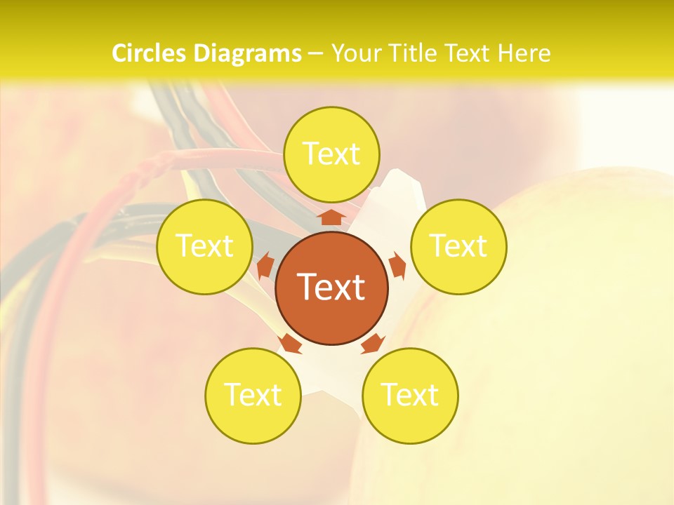 Red Connection Network PowerPoint Template