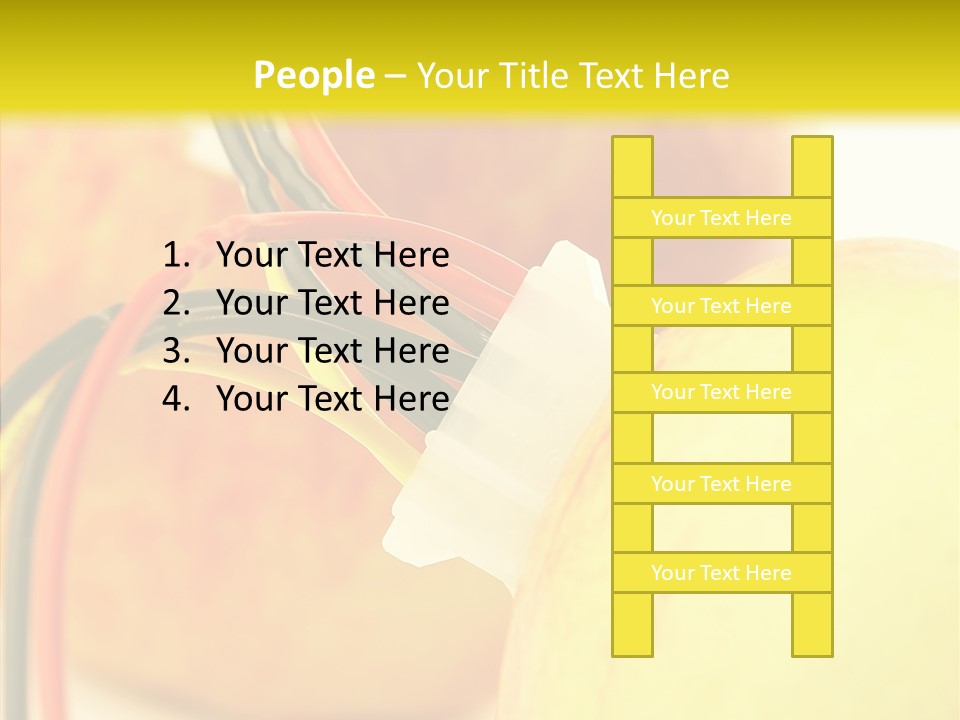 Red Connection Network PowerPoint Template