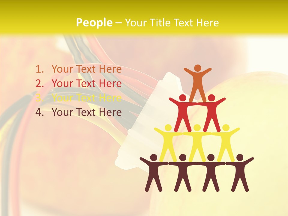 Red Connection Network PowerPoint Template