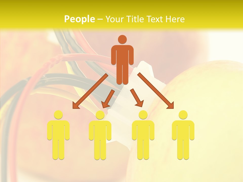 Red Connection Network PowerPoint Template