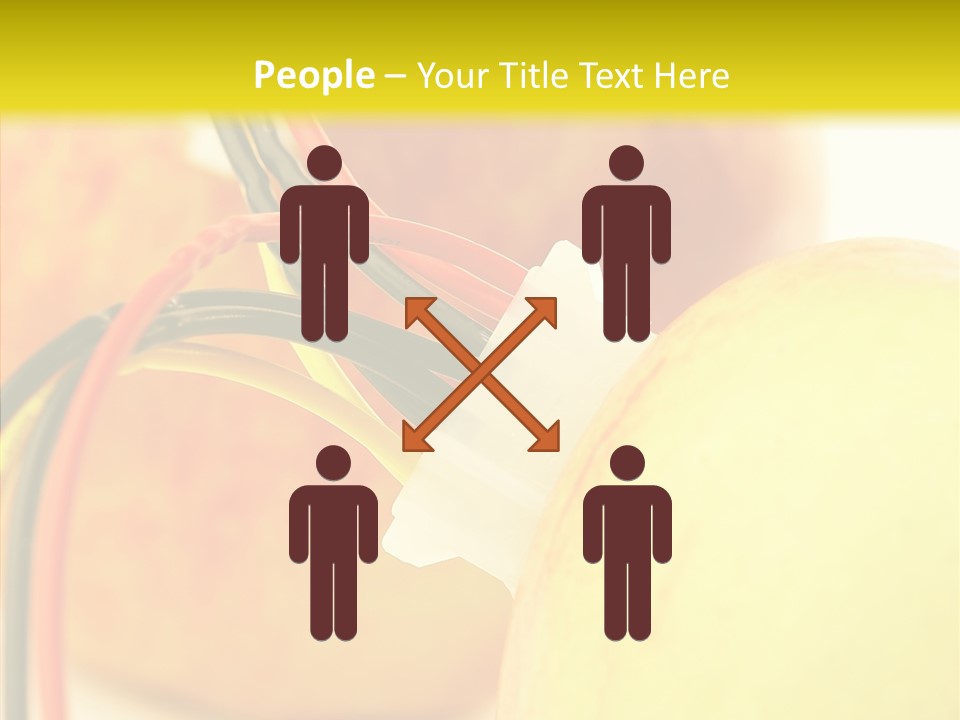 Red Connection Network PowerPoint Template