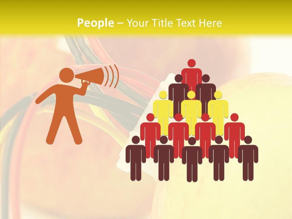 Red Connection Network PowerPoint Template