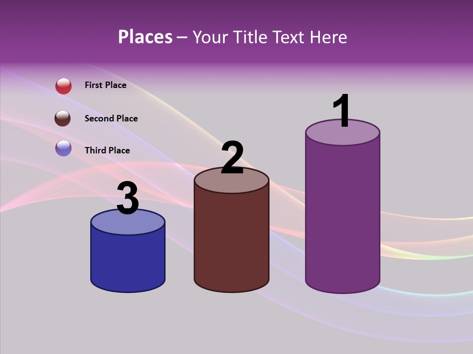 A Colorful Wave On A Black Background PowerPoint Template