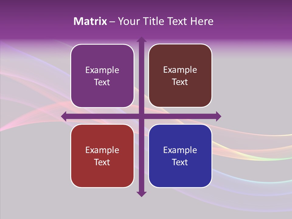 A Colorful Wave On A Black Background PowerPoint Template