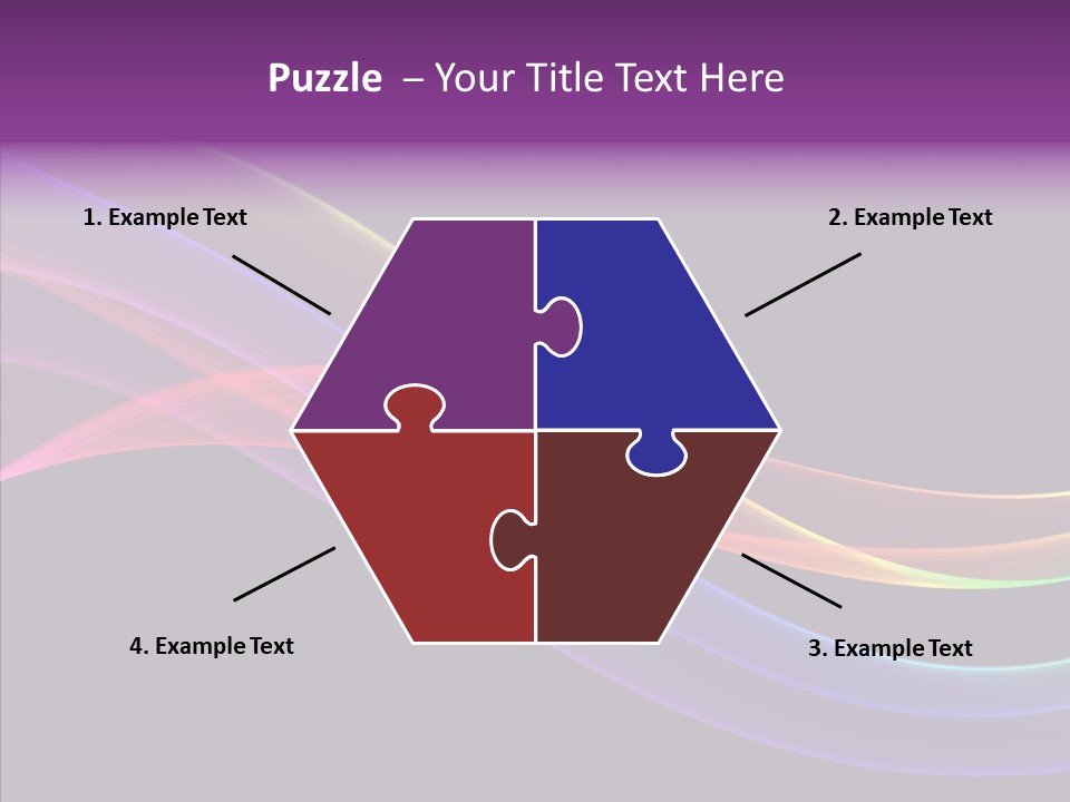 A Colorful Wave On A Black Background PowerPoint Template