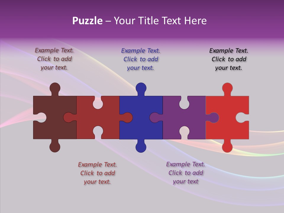 A Colorful Wave On A Black Background PowerPoint Template