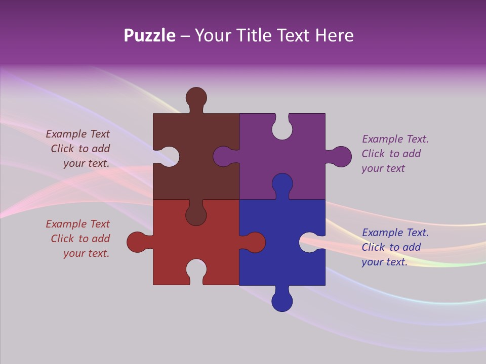 A Colorful Wave On A Black Background PowerPoint Template