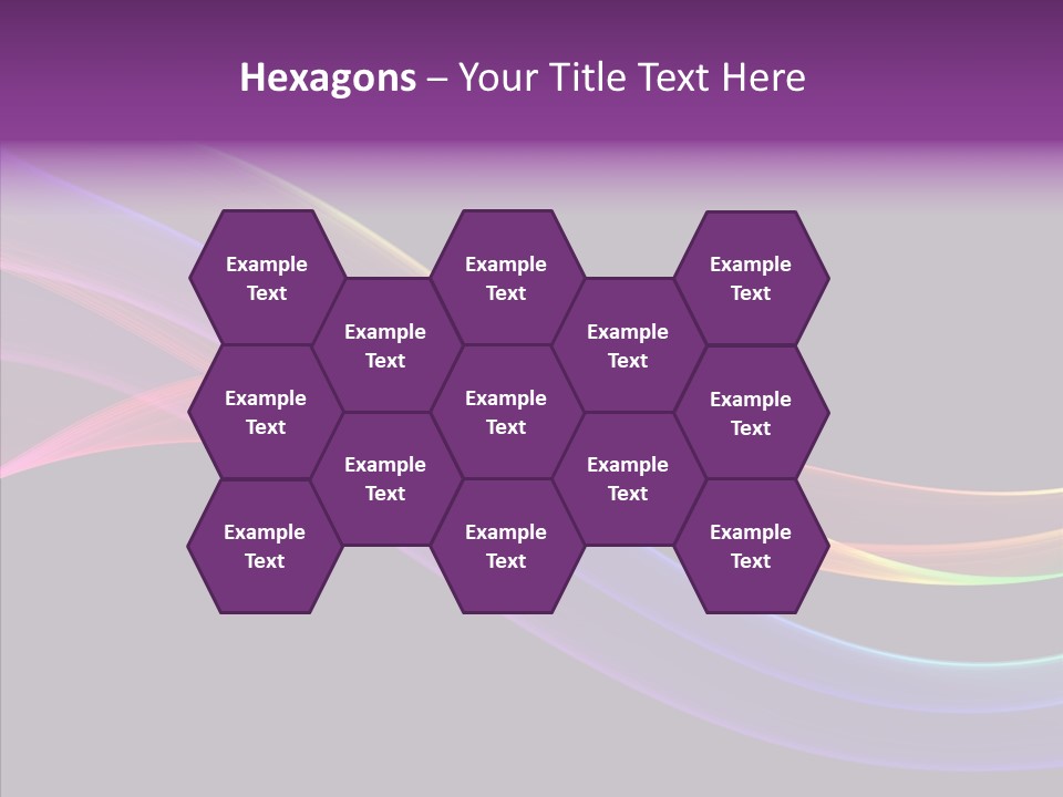 A Colorful Wave On A Black Background PowerPoint Template