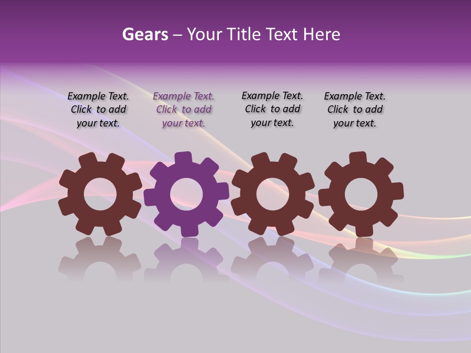 A Colorful Wave On A Black Background PowerPoint Template