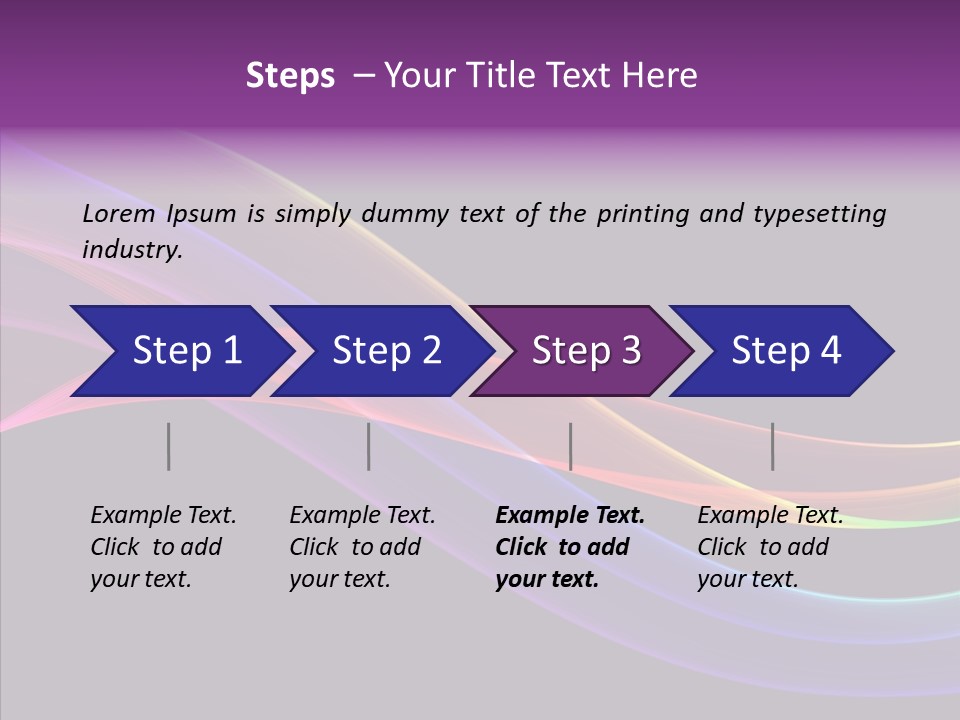 A Colorful Wave On A Black Background PowerPoint Template
