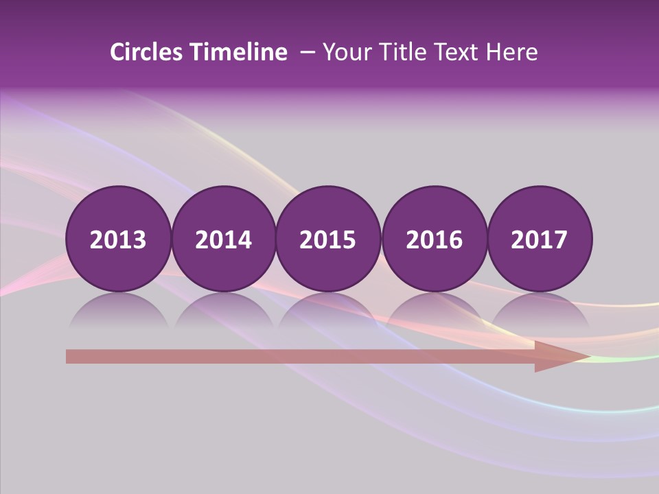 A Colorful Wave On A Black Background PowerPoint Template