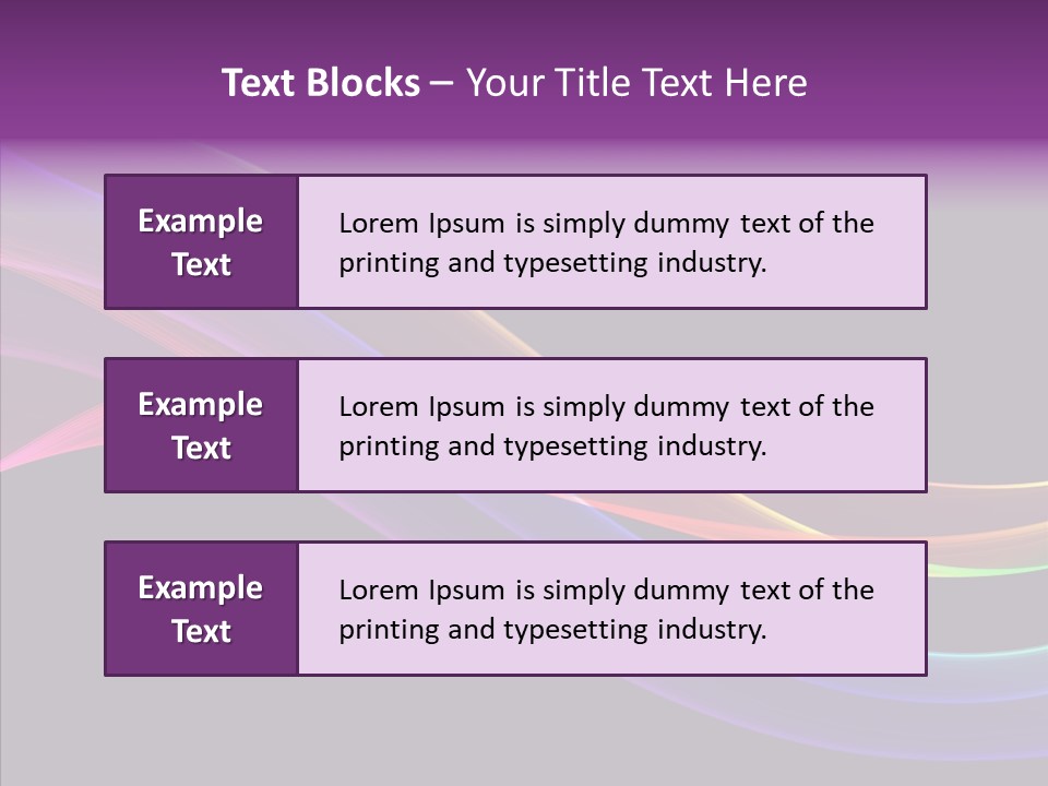 A Colorful Wave On A Black Background PowerPoint Template