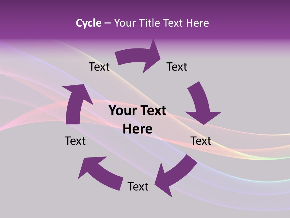 A Colorful Wave On A Black Background PowerPoint Template