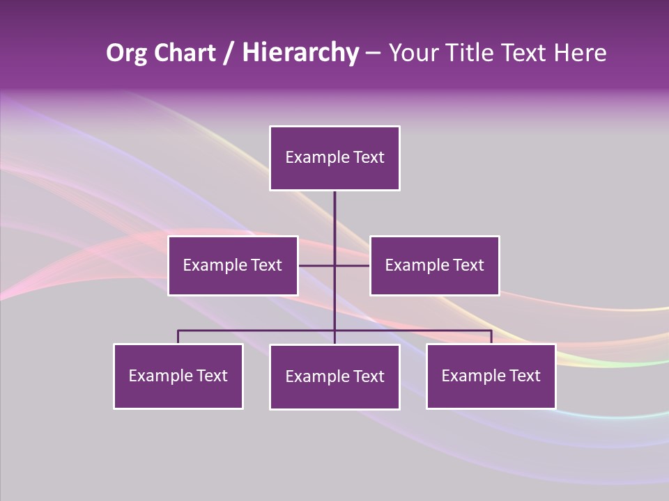 A Colorful Wave On A Black Background PowerPoint Template