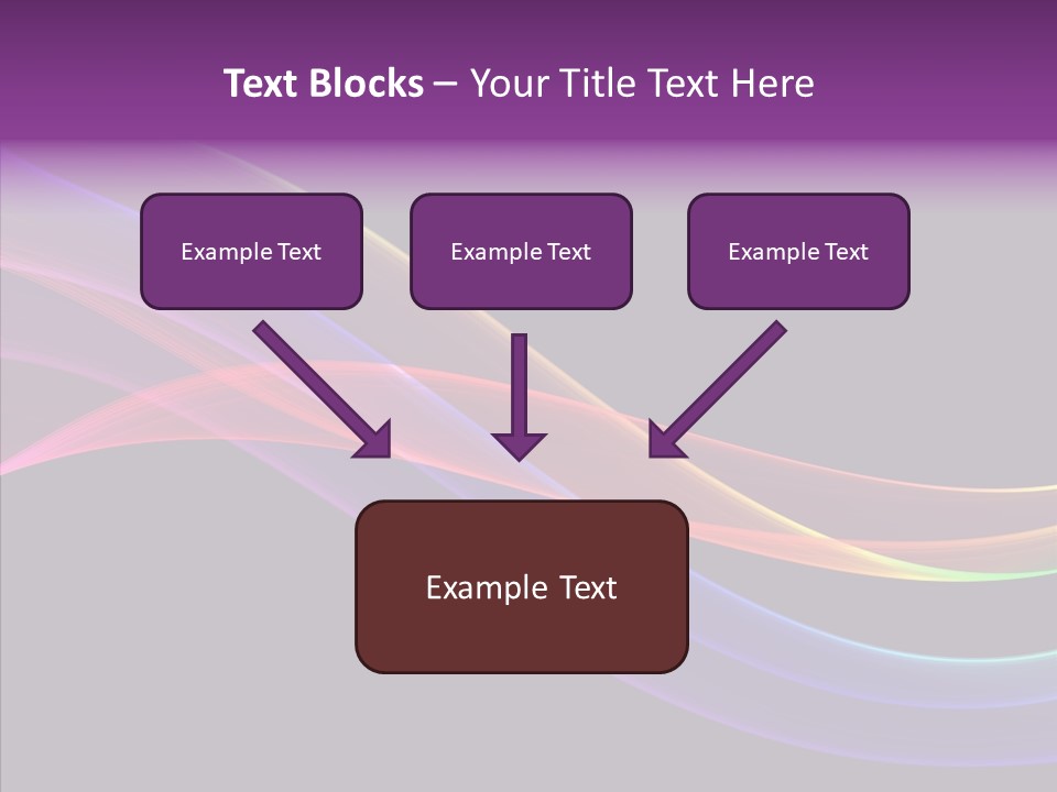 A Colorful Wave On A Black Background PowerPoint Template