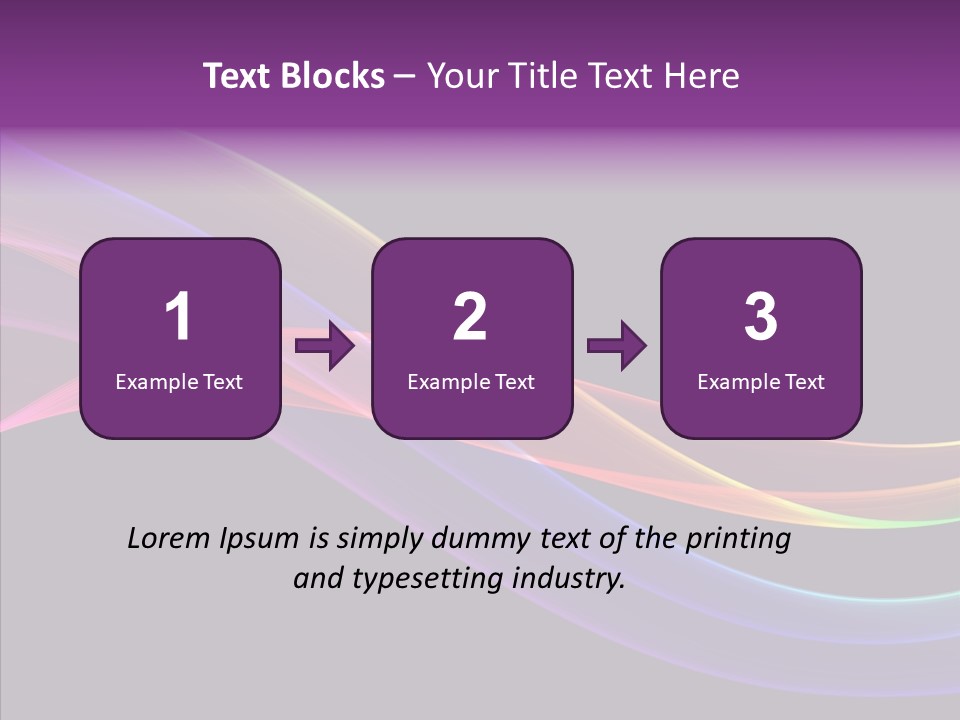 A Colorful Wave On A Black Background PowerPoint Template