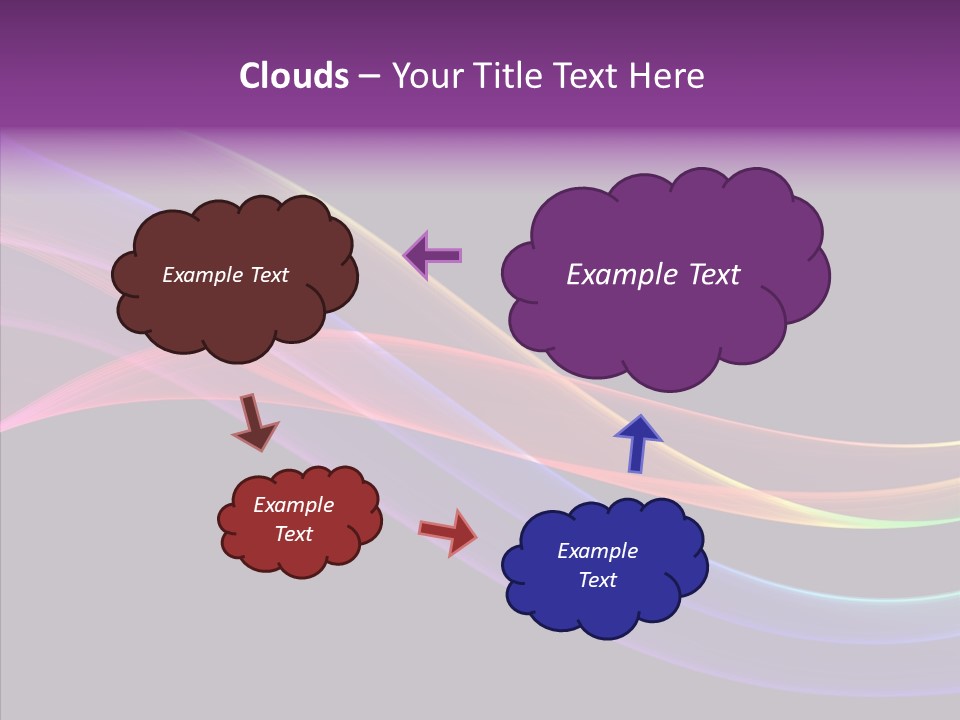 A Colorful Wave On A Black Background PowerPoint Template
