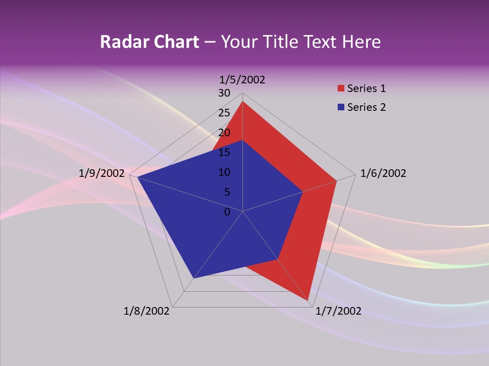 A Colorful Wave On A Black Background PowerPoint Template