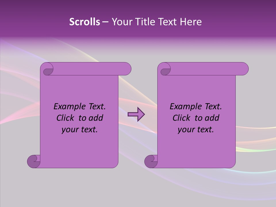 A Colorful Wave On A Black Background PowerPoint Template