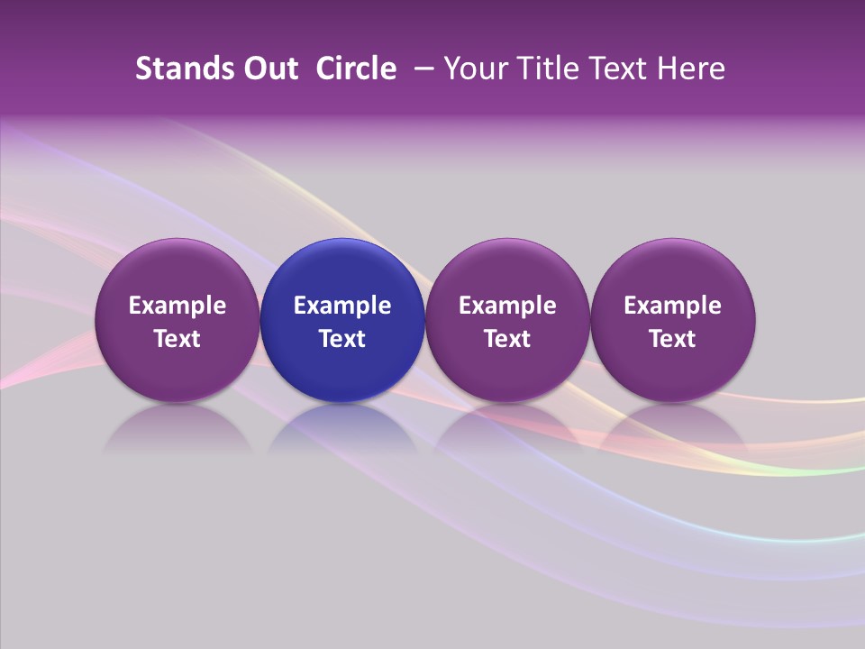 A Colorful Wave On A Black Background PowerPoint Template