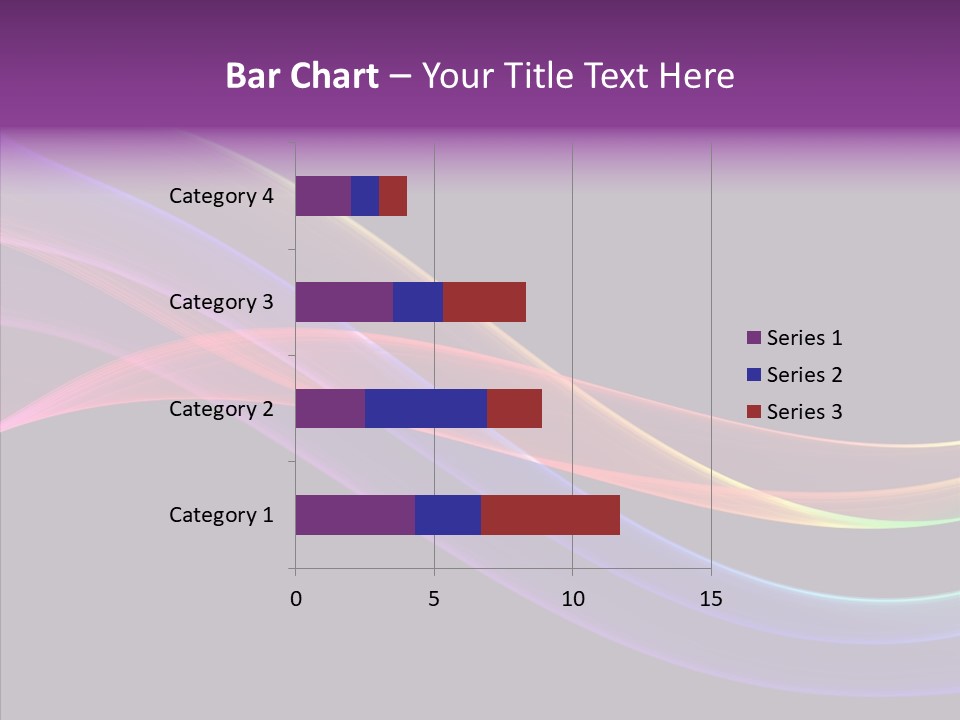 A Colorful Wave On A Black Background PowerPoint Template