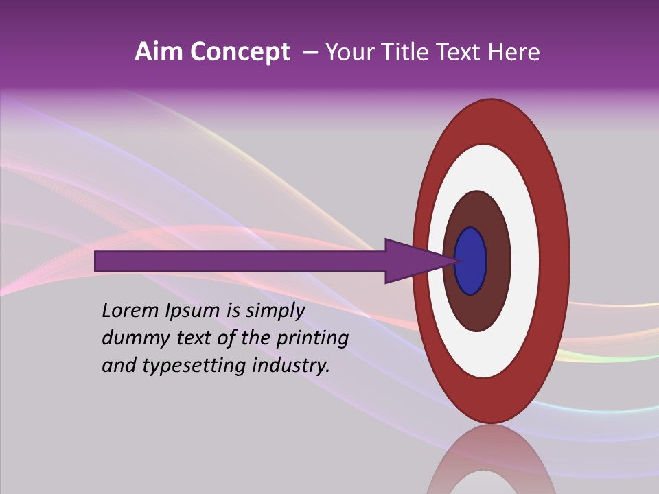 A Colorful Wave On A Black Background PowerPoint Template