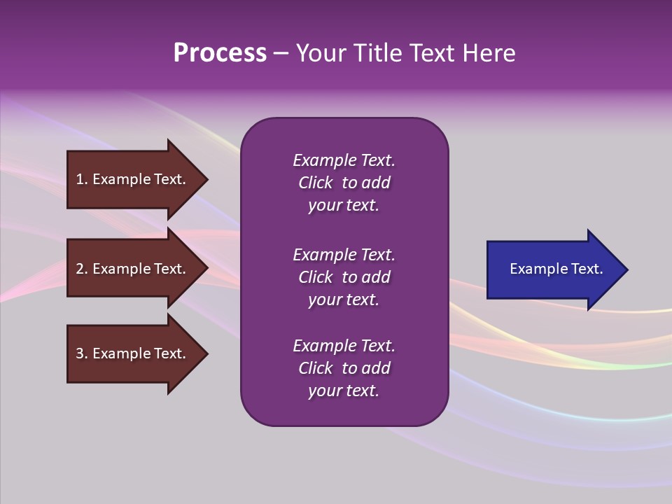 A Colorful Wave On A Black Background PowerPoint Template