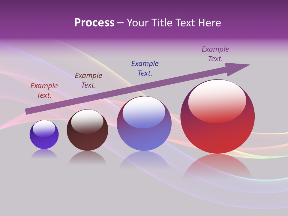 A Colorful Wave On A Black Background PowerPoint Template