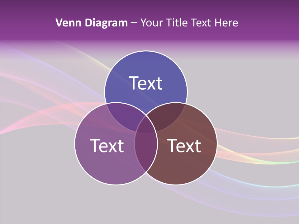 A Colorful Wave On A Black Background PowerPoint Template