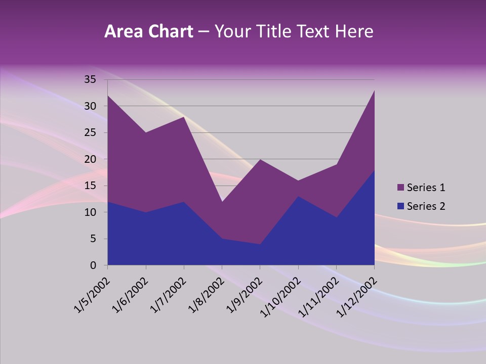 A Colorful Wave On A Black Background PowerPoint Template