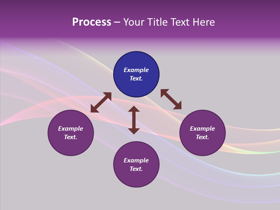 A Colorful Wave On A Black Background PowerPoint Template