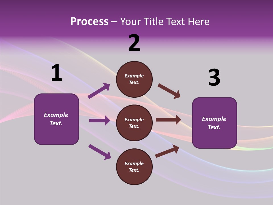 A Colorful Wave On A Black Background PowerPoint Template