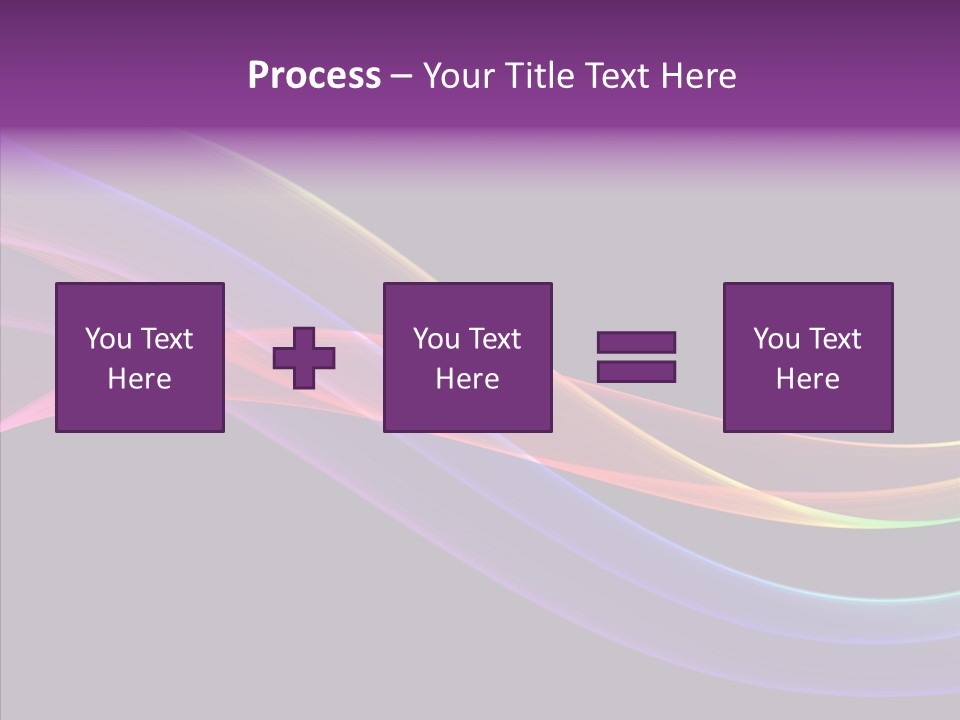 A Colorful Wave On A Black Background PowerPoint Template