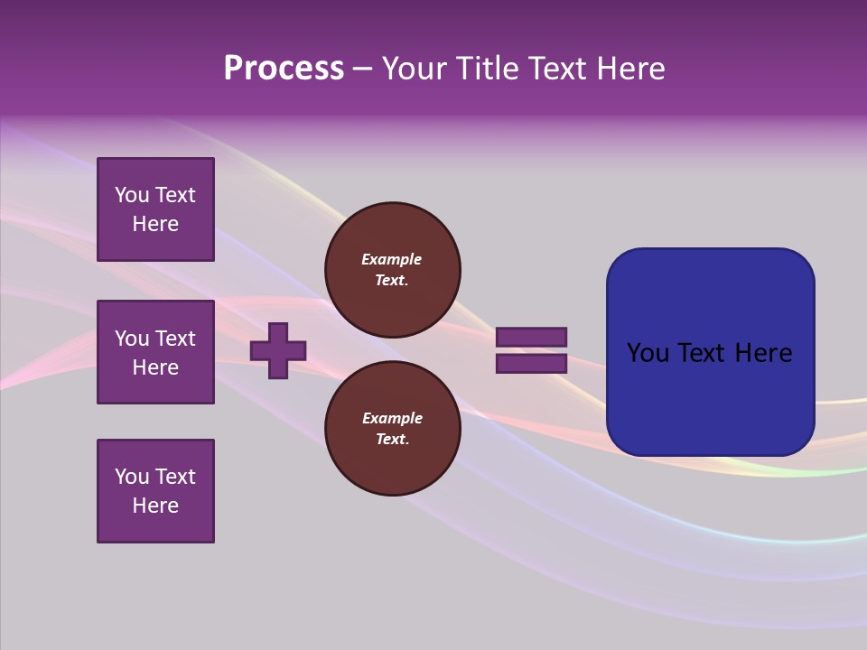 A Colorful Wave On A Black Background PowerPoint Template