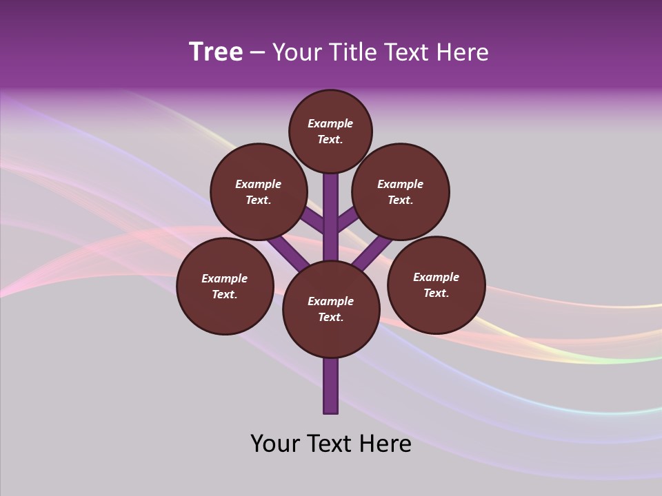 A Colorful Wave On A Black Background PowerPoint Template