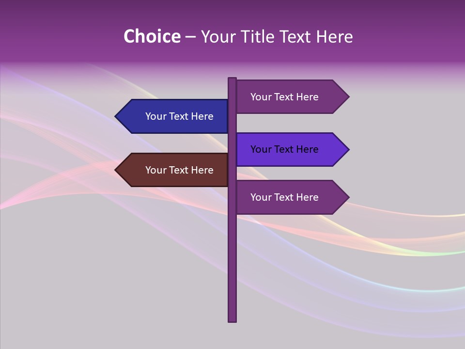 A Colorful Wave On A Black Background PowerPoint Template
