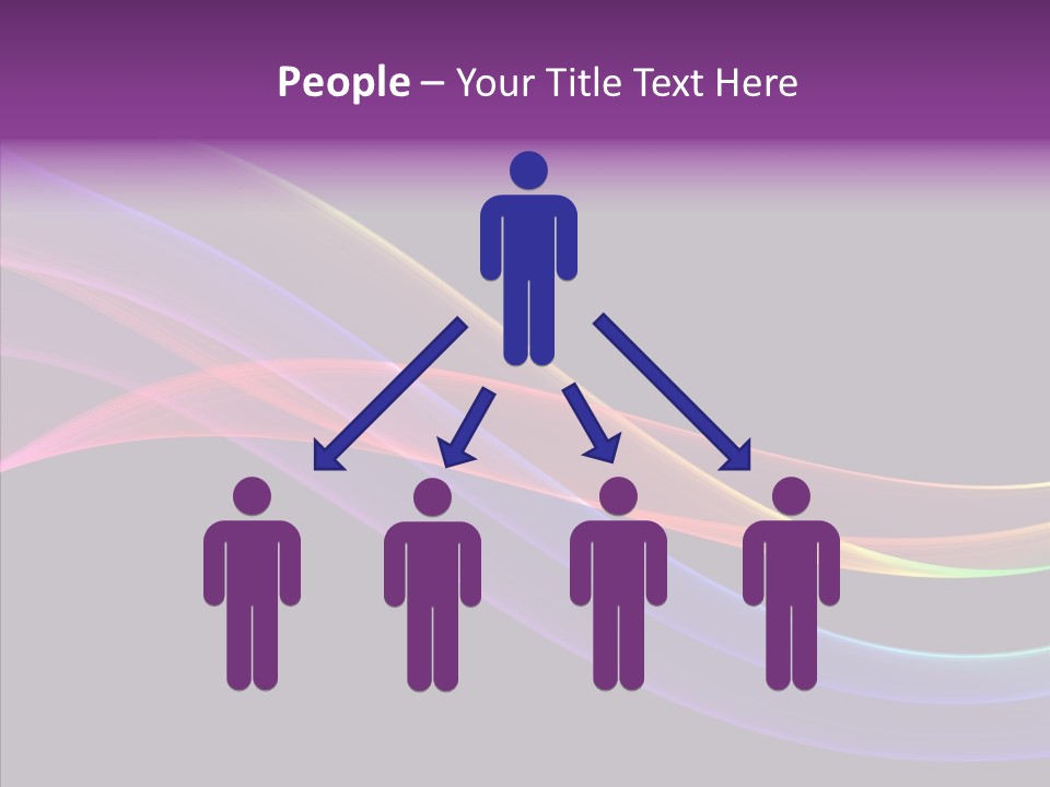 A Colorful Wave On A Black Background PowerPoint Template