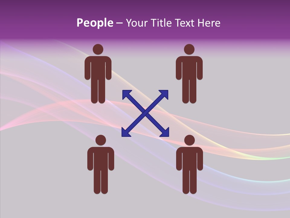 A Colorful Wave On A Black Background PowerPoint Template