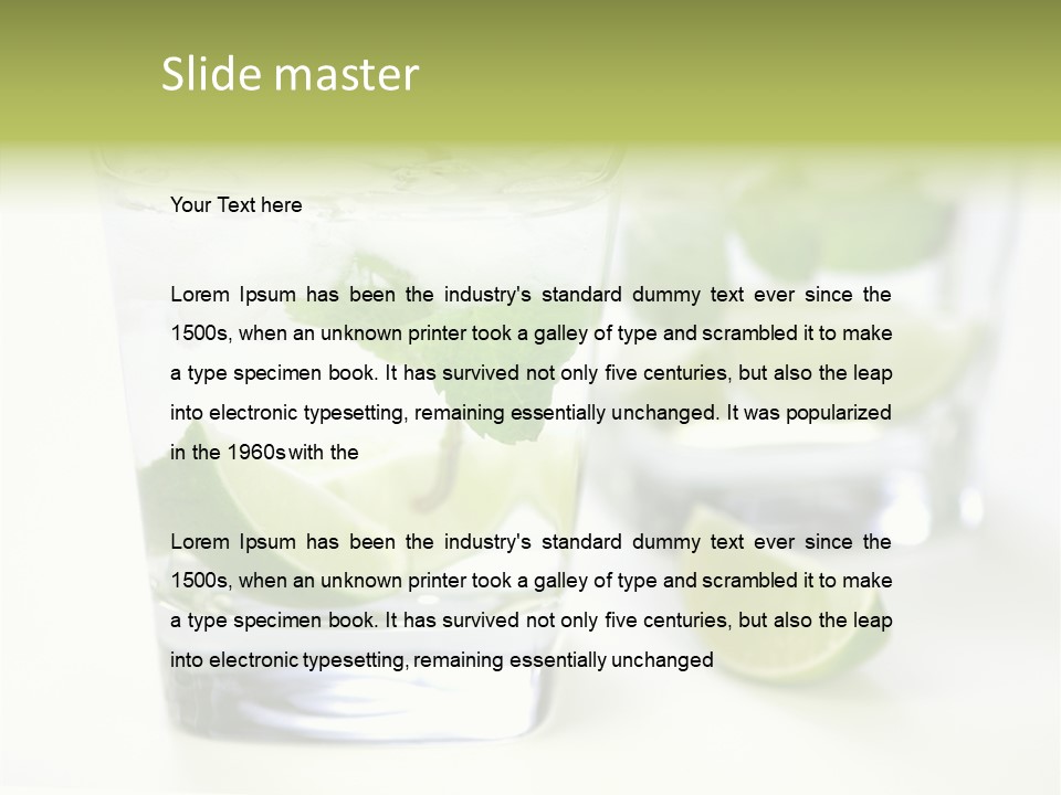 Feeling Garden Tulips PowerPoint Template