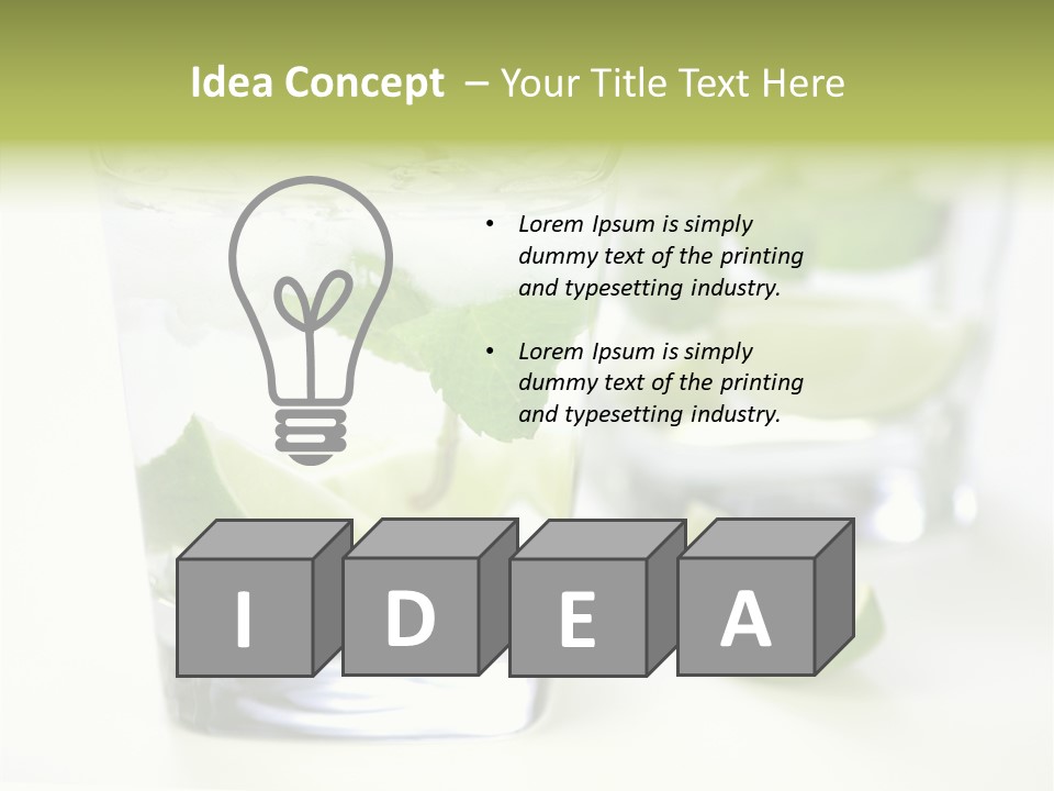 Feeling Garden Tulips PowerPoint Template