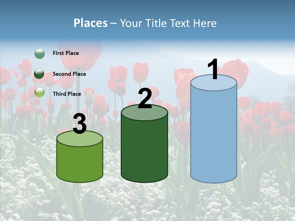 Feeling Garden Tulips PowerPoint Template